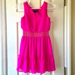 Girls Neon Pink Dress